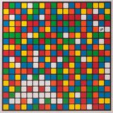 Rubik Albino by Invader contemporary artwork print works on paper
