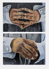 Just Your Hands after the Song of Songs II by Bhasha Chakrabarti contemporary artwork painting