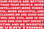 Untitled Our people are better than your people by Barbara Kruger contemporary artwork Print