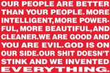 Untitled Our people are better than your people by Barbara Kruger contemporary artwork print