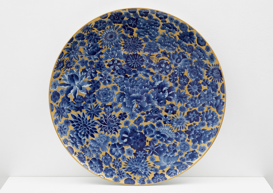 Plate with Flowers, 2014 by Ai Weiwei, Porcelain, 49.5 x 49.5 x 5