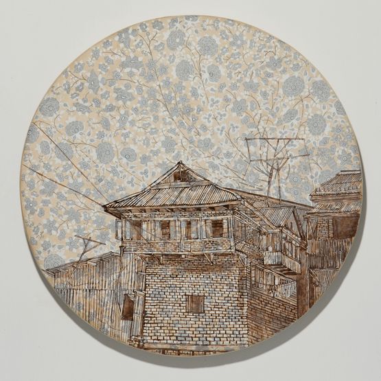Hasan Abad View from across the canal pt2 by Praneet Soi contemporary artwork Mixed Media