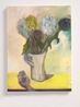 Vase with Flowers Hand with Stone by Rosalind Nashashibi contemporary artwork Painting