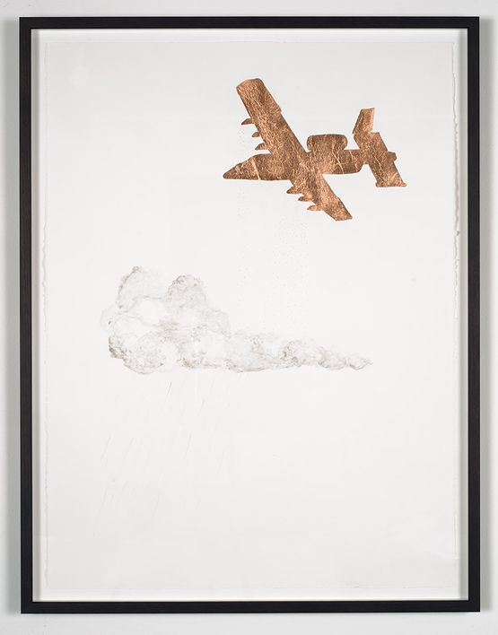 Stratospheric Aerosol Cloud Seeder by Caroline Rothwell contemporary artwork Works on Paper