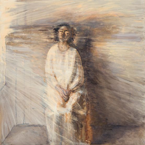 Kate in White Spring by Celia Paul contemporary artwork Painting