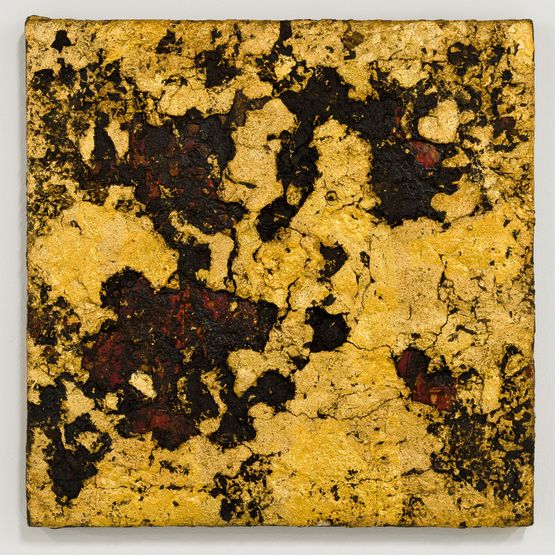 gold small by Kirtika Kain contemporary artwork Painting