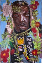 Looking in by Banele Khoza contemporary artwork drawing works on paper