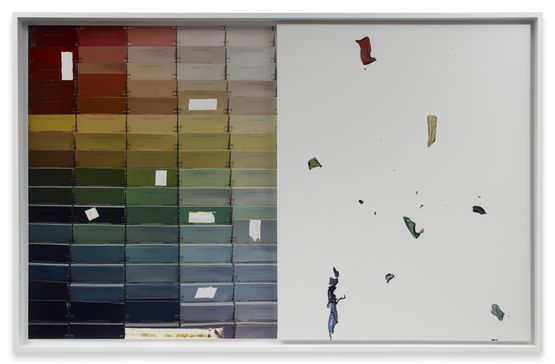 Markings from Paint Sample Chips by Analia Saban contemporary artwork Photography