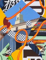 On the last day of summer break by Ziping Wang contemporary artwork painting