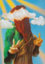 Faceless Blessing by Yang Jingzhou contemporary artwork painting