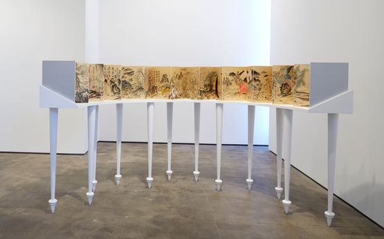The Time Vivarium - Silk Book 1 by Sun Xun contemporary artwork Works on Paper