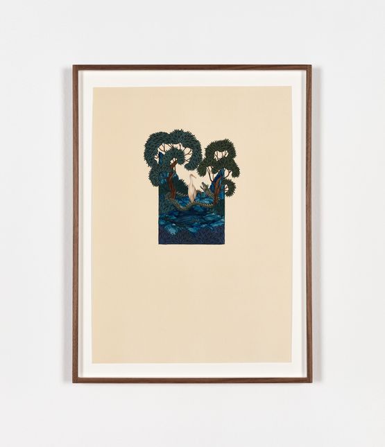 The serpents promise by Maha Ahmed contemporary artwork Works on Paper