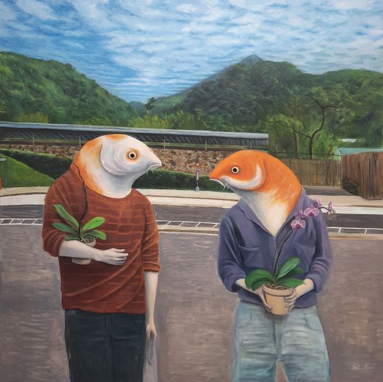 Where Have All Your Flowers Gone by Ant Ngai Wing Lam contemporary artwork Painting
