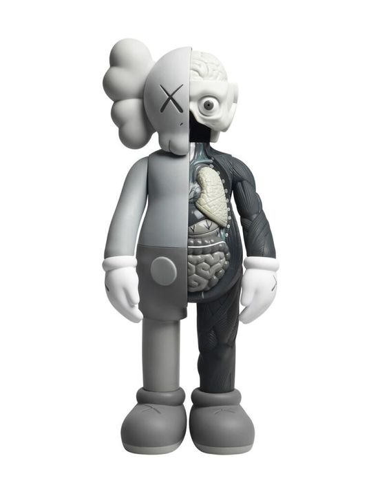 Four foot - grey dissected by KAWS contemporary artwork Sculpture