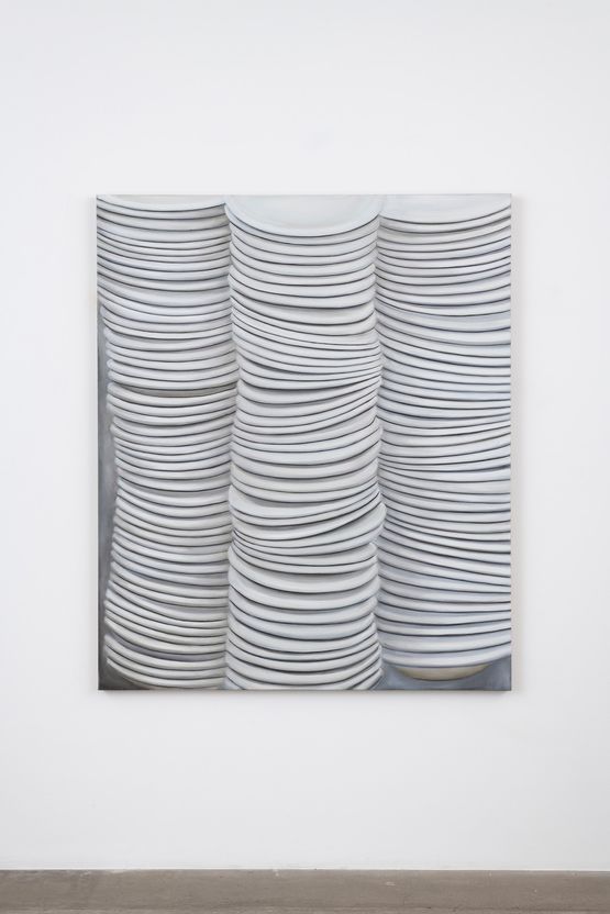 Untitled Dinner Plate by Kim Dingle contemporary artwork Painting