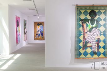 Contemporary art exhibition Kwaku Yaro Coat of Many Colours at 70 Square Metres