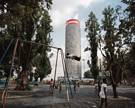 Ponte City from Donald Mackay Park 1230 by Mikhael Subotzky and Patrick Waterhouse contemporary artwork Photography