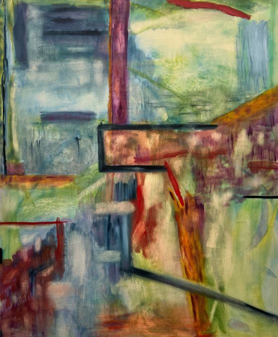 In praise of Erica Brausen II by Alba Botines contemporary artwork Painting