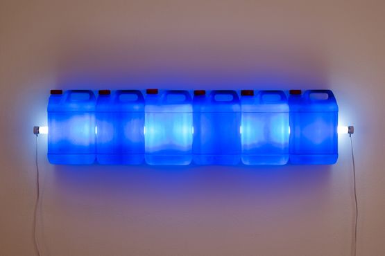 Strait Blue by Bill Culbert contemporary artwork Installation