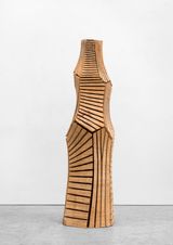 Cut Column by David Nash contemporary artwork sculpture
