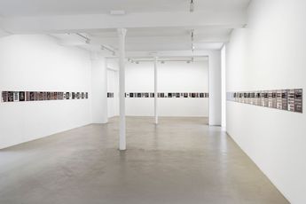Contemporary art exhibition Lydia Ourahmane 1752 Photos at Galerie Chantal Crousel Paris France