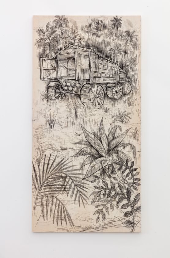 Discovery of the Tropical by Simon Vega contemporary artwork Drawing