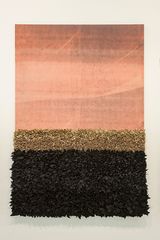 Les Horizons Complexes de lAmour et dune romance II by Joel Andrianomearisoa contemporary artwork textile