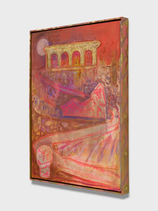 Marco Polo gold palace by Amy Bessone contemporary artwork Painting