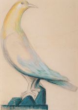 Pigeon by Gustave Miklos contemporary artwork painting