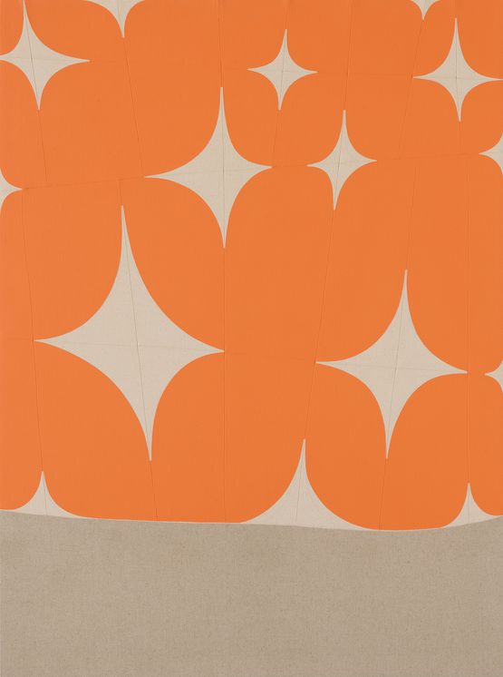 Sparkles on the orange hill by Hyun Jung Ahn contemporary artwork Painting