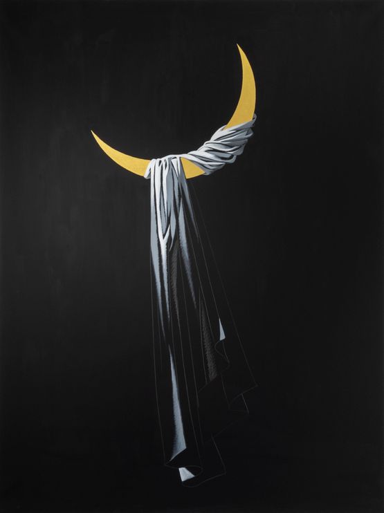The Half-moon by Aidan Salakhova contemporary artwork Painting