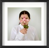 Artist Portrait with a Rose from the series Places of Power small by Marina Abramovic contemporary artwork print