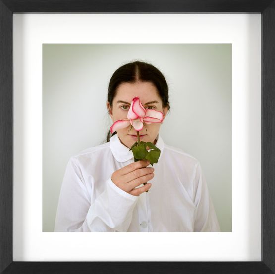 Artist Portrait with a Rose from the series Places of Power small by Marina Abramovic contemporary artwork Print