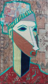 Timeless Gaze II by Alimi Adewale contemporary artwork painting