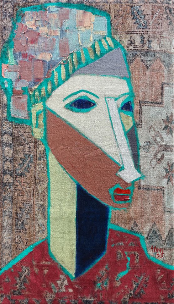 Timeless Gaze II by Alimi Adewale contemporary artwork Painting