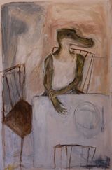 A Table For Two by Layla Andrews contemporary artwork painting