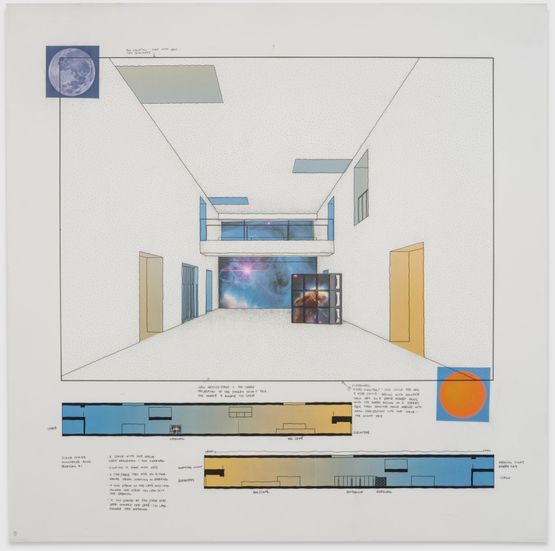 Munchner Ruck Proposal 1 by Diana Thater contemporary artwork Works on Paper