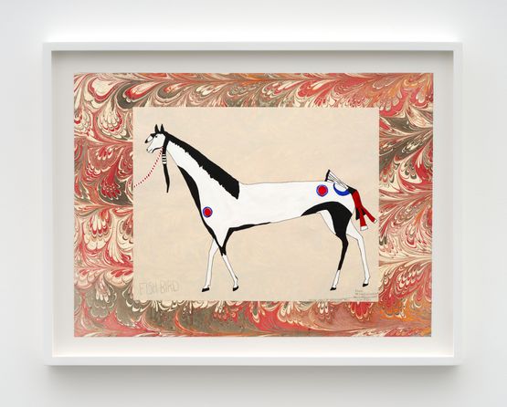 Fish Bird by Wendy Red Star contemporary artwork Painting