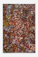 Bush Holiday Dreaming by Leon Russell Black contemporary artwork painting