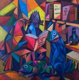 Kudzidza Hakuperi  Learning Never Ends I by Lionel Mbayiwa contemporary artwork painting
