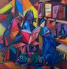 Kudzidza Hakuperi Learning Never Ends I by Lionel Mbayiwa contemporary artwork Painting