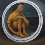 Shelter From The Storm by Elmer Borlongan contemporary artwork painting