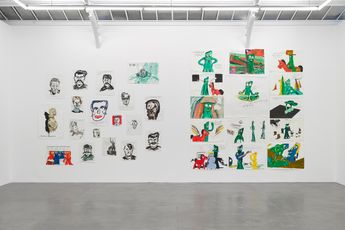 Contemporary art exhibition Raymond Pettibon Frenchette at David Zwirner Paris France