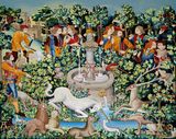 The Unicorn Purifies Water by Woo Kukwon contemporary artwork painting