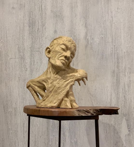 Dissolving caves by Prabhakar Pachpute contemporary artwork Sculpture