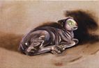 Porcelain Agnus Dei by W. K. Lyhne contemporary artwork Painting