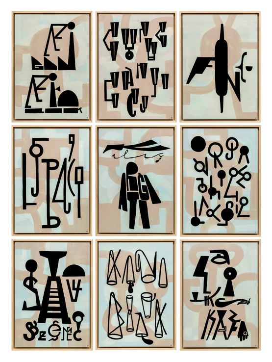 The Nonuple of the Rabid Minority by Memed Erdener contemporary artwork Painting