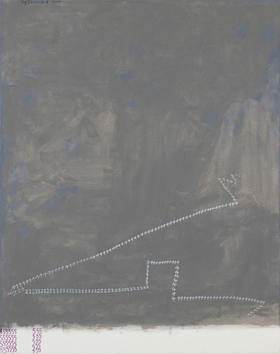 Kein Wunsch nach Zahlen by Oswald Oberhuber contemporary artwork Painting