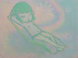 Strong girl rests too by Yeo Kaa contemporary artwork painting