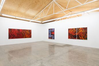 Contemporary art exhibition Julia Trybala New Paintings at STATION Melbourne Australia